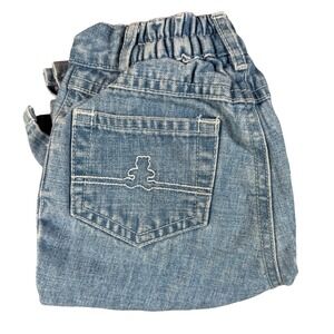 VTG Y2K Gap Baby Blue Jeans Denim Bootcut Embroidered Bear Pocket‎ Essential